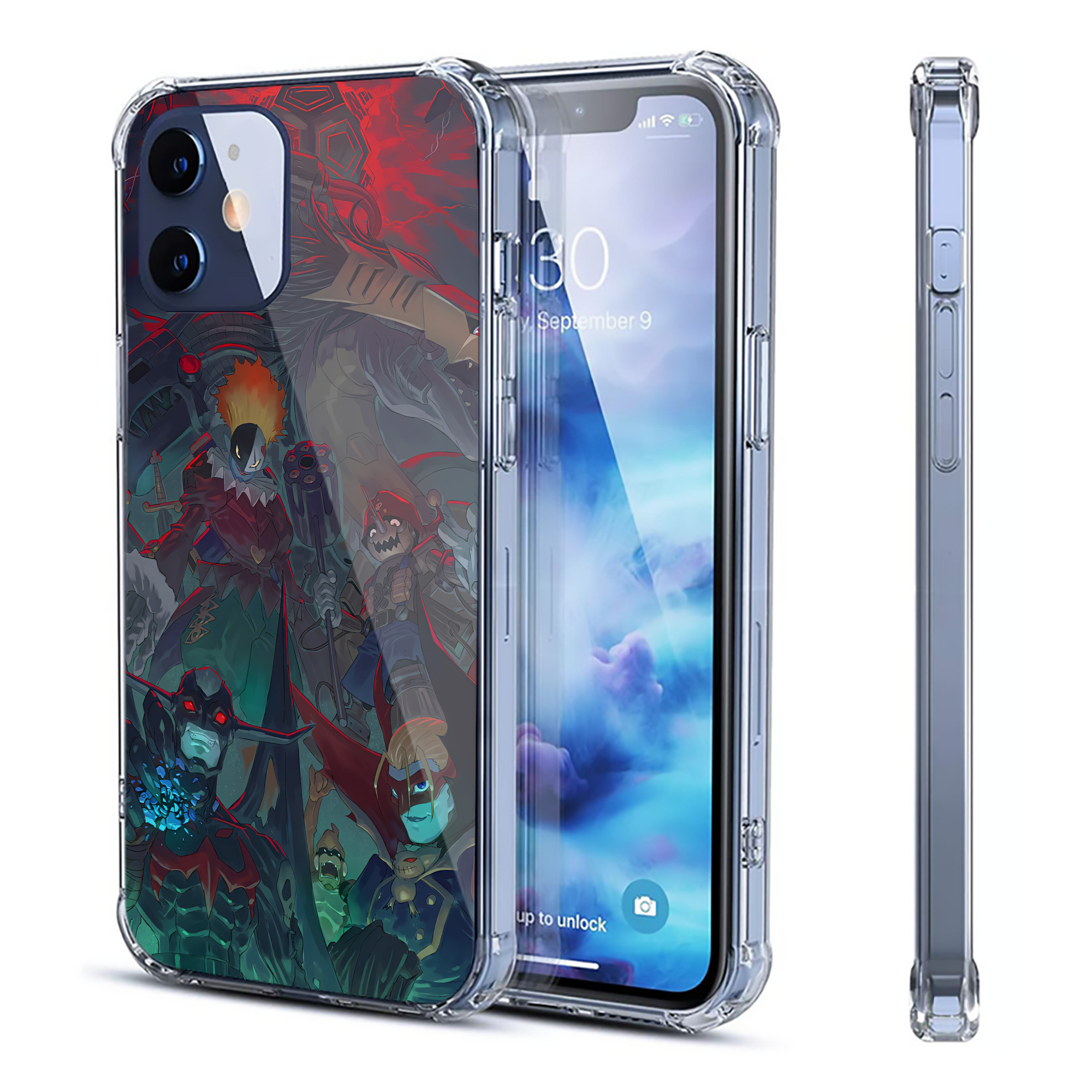 （画像用） Digimon デジタルモンスター/デジモン 【iPhone 12シリーズ対応】透明スマホケース（クリアソフトケース）